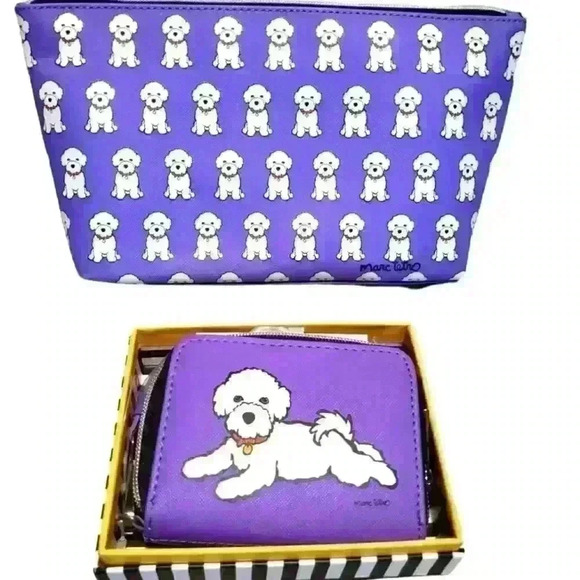 Marc Tetro Handbags - Marc Tetro Purple Bichon set